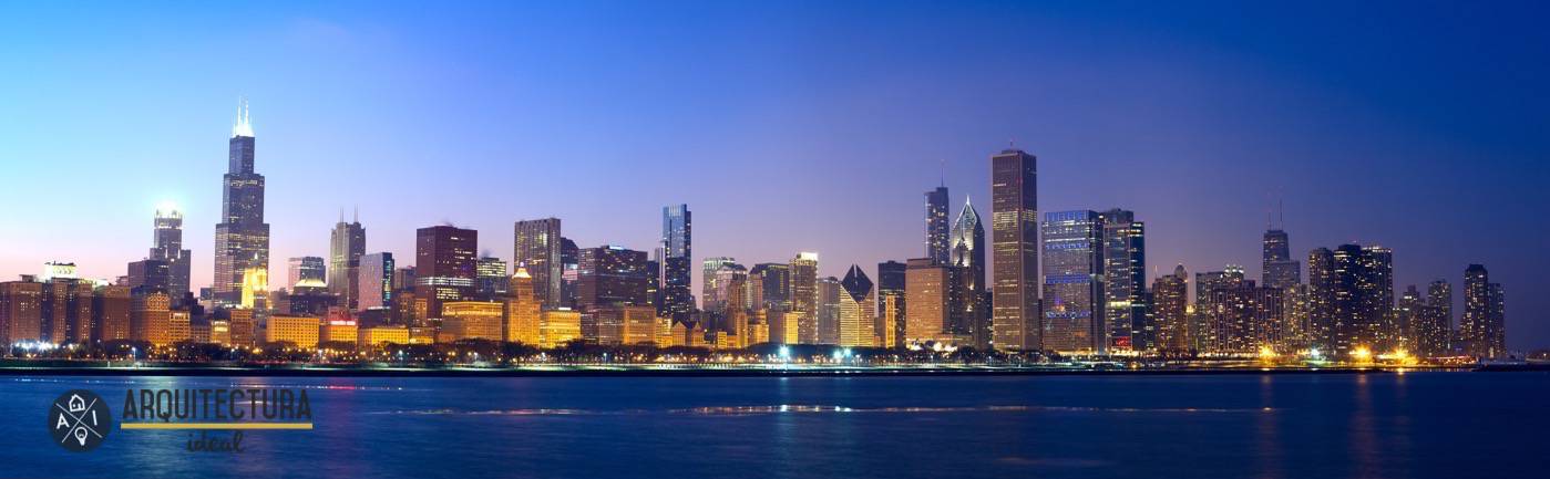 Panorámica de la ciudad de Chicago, EEUU
