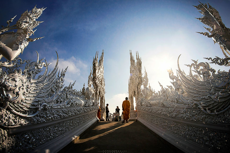El Templo Blanco de Tailandia que parece que se ha caido del cielo 5
