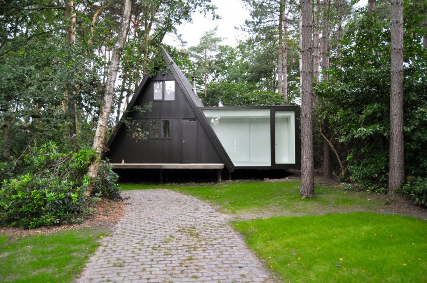 Preciosa cabana en mitad de un bosque belga de estilo minimalista 5