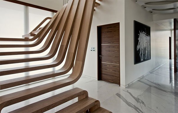 20 sorprendentes diseños de escaleras que te sorprenderán por su ... Clasicas creativo Escalera