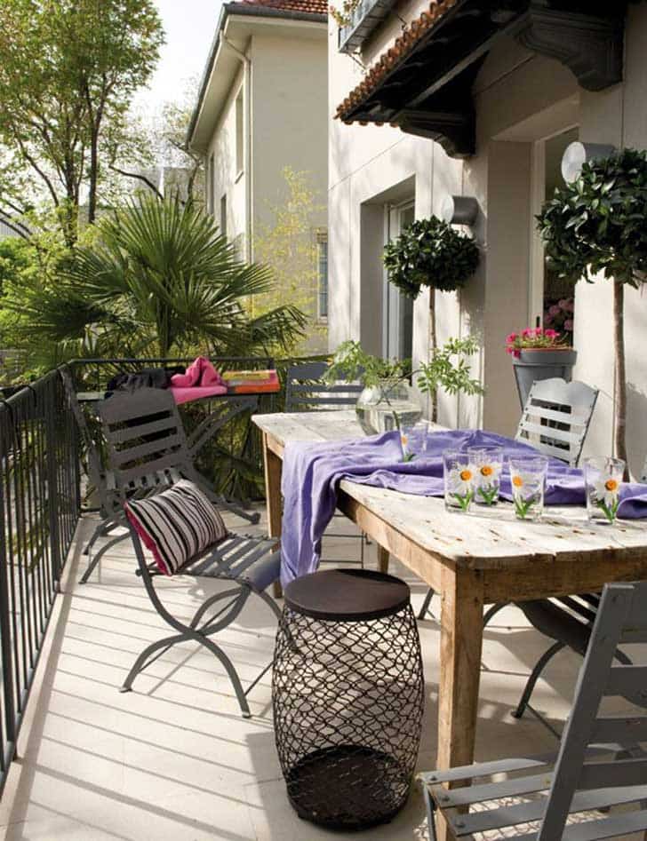 15 maravillosas ideas para decorar el balcón de tu casa ... Covered patio decoración