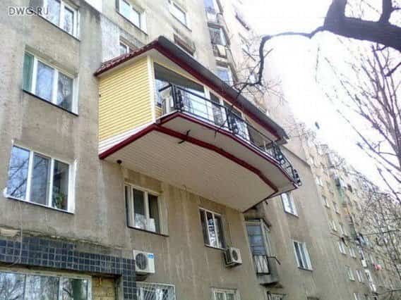 balcones diseñados en Rusia grandes