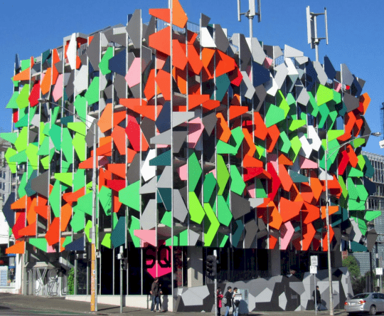fachadas de edificios pixel