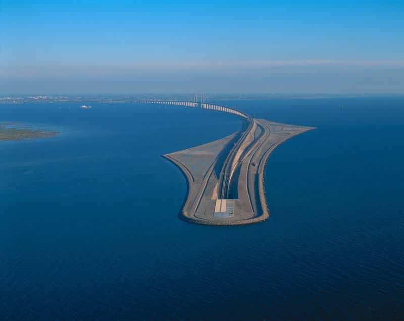 isla creada para la construcción del Puente Øresund