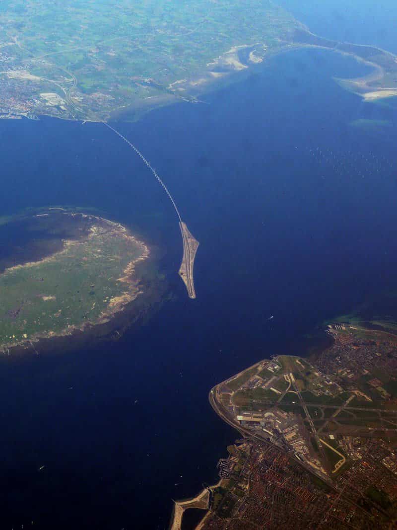 Isla artificial que forma parte del Puente Øresund