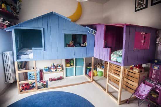 camas fabricadas con productos de Ikea 5 - cama casa de juguetes