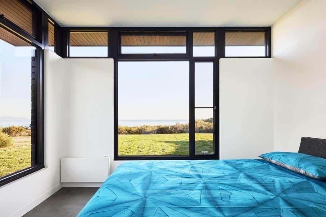 casa moderna en Australia - dormitorios sencillos