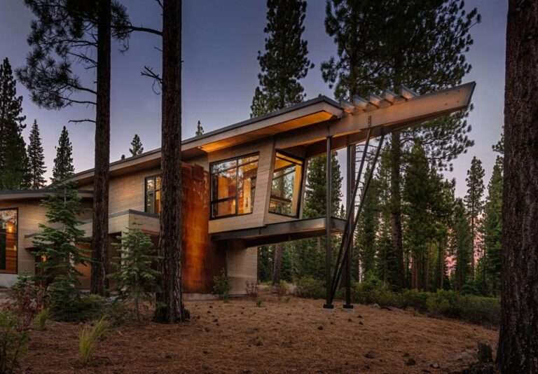 Moderna cabaña en California que se funde con el paisaje
