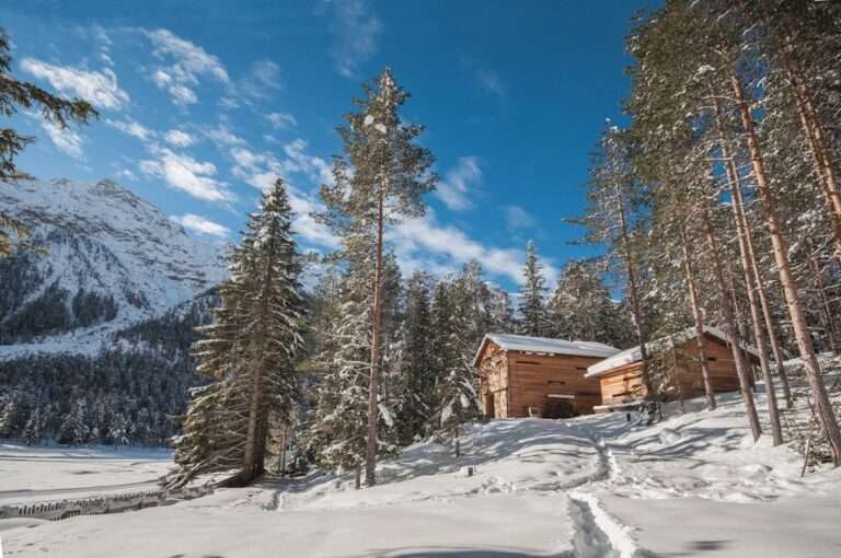 Refugio alpino hecho en madera con un toque moderno