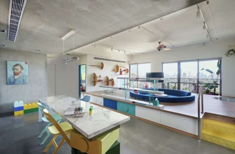 Apartamento inspirado en las piezas de Lego