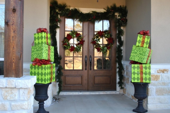 puertas navideñas elegantes 10 - regalos navideños