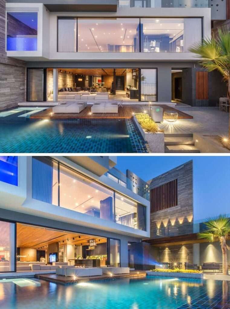 Diseño de una casa moderna con impresionantes vistas al mar