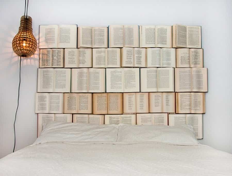 cabeceros de cama 9 reciclar viejos libros