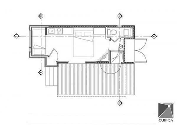 casa fabricada con un contenedor marítimo 10