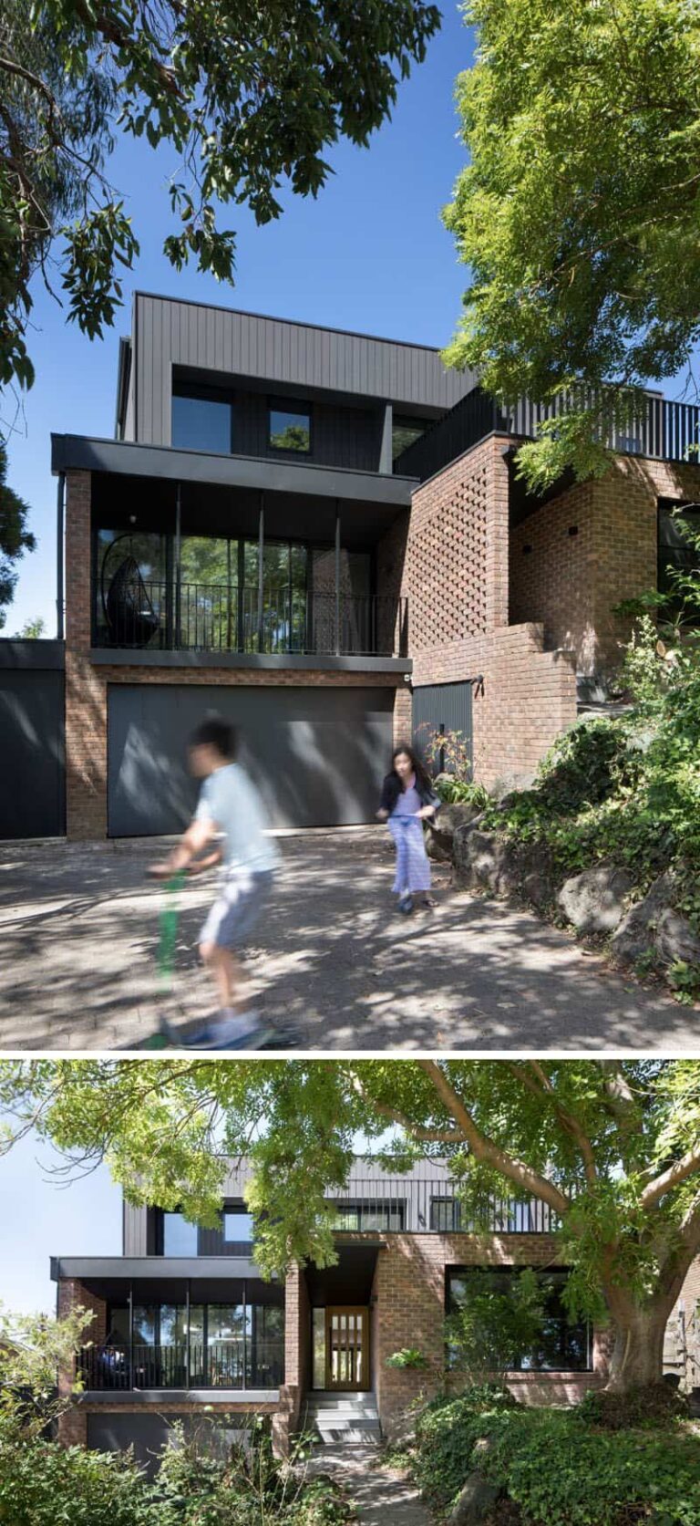 Reforma contemporánea llevada a cabo en una casa de ladrillos de 1970