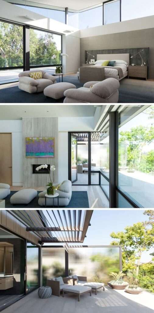 Fachada de cristal para una mayor entrada de luz en esta moderna casa