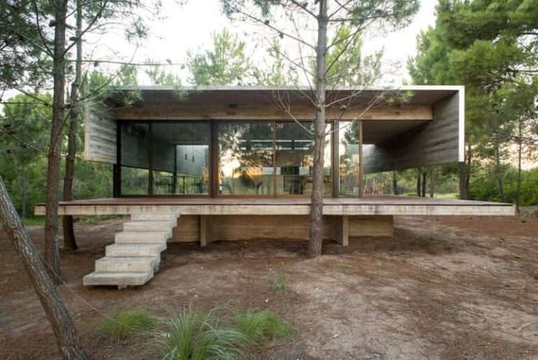 Esta moderna casa argentina está fabricada completamente de hormigón