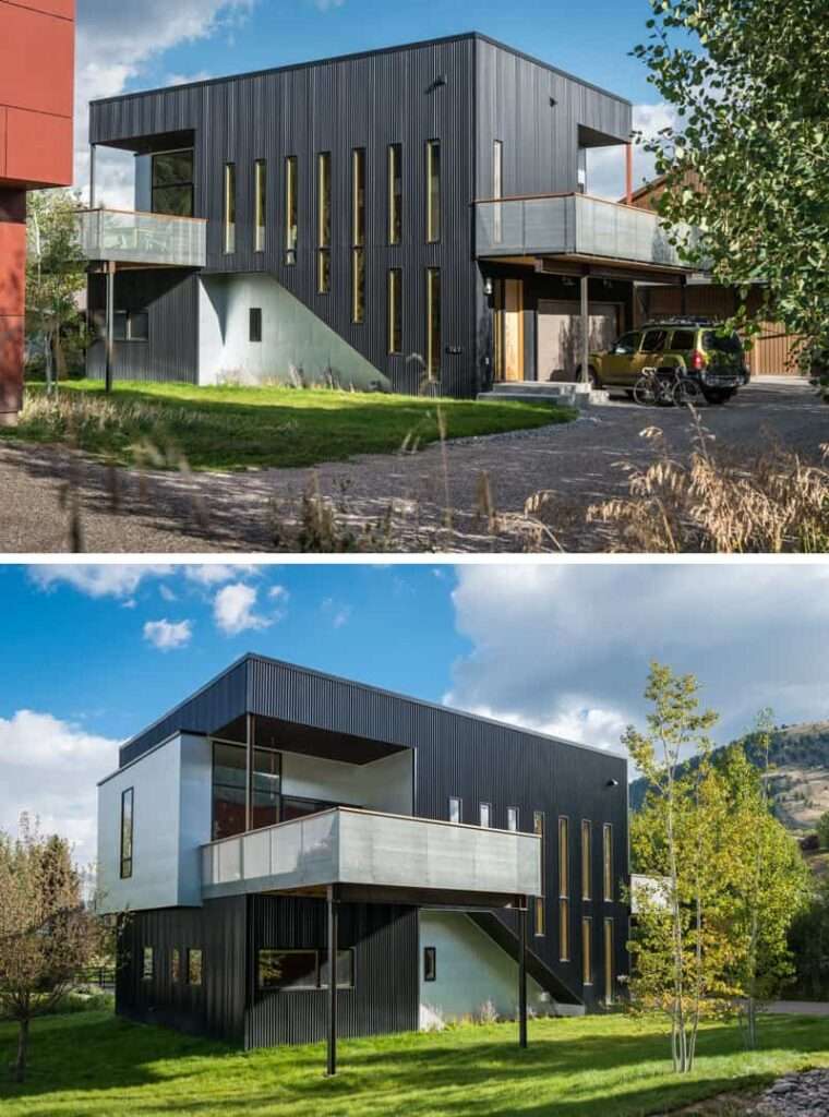 14 ejemplos de casas modernas con exteriores negros - Arquitectura Ideal
