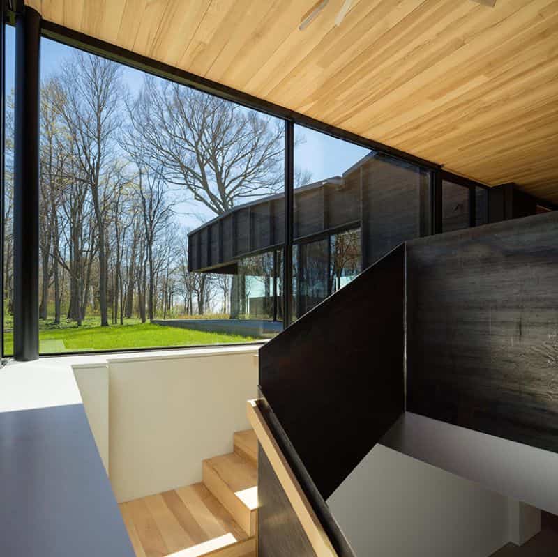 casa techo con forma de mariposa 10