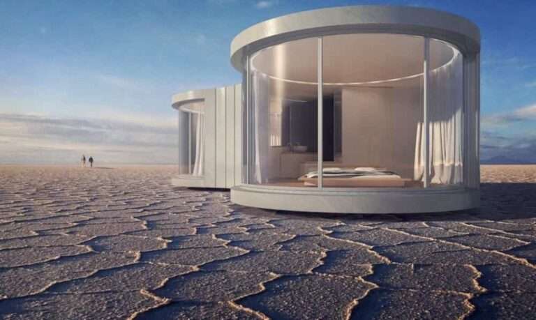 Lumishell, una vivienda prefabricada que se mezcla con la naturaleza
