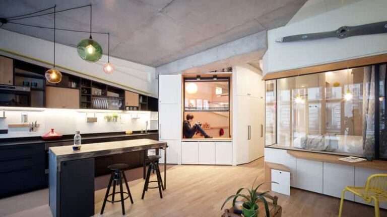 Apartamento con gran número de soluciones creativas para espacios pequeños