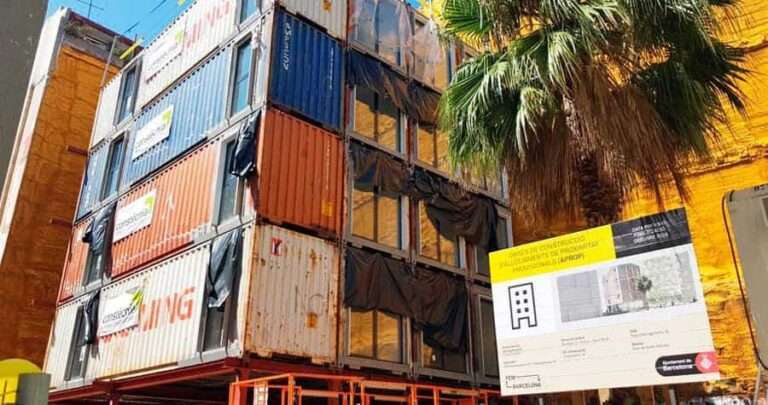 Las casas contenedor de Barcelona, un proyecto innovador en pleno corazón de la ciudad