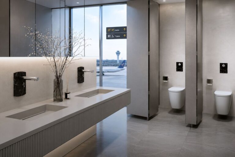 Un día en la vida de un baño de aeropuerto: todo lo que ocurre sin que lo veas antes de las vacaciones